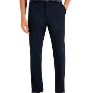 TOMMY Hilfiger Men’s Modern-Fit Navy Tech Suit Separate Pants, 34X32